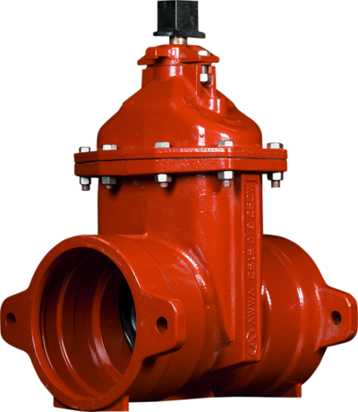 4"-12" Resilient Wedge NRS Gate Valves with Push-On Ends