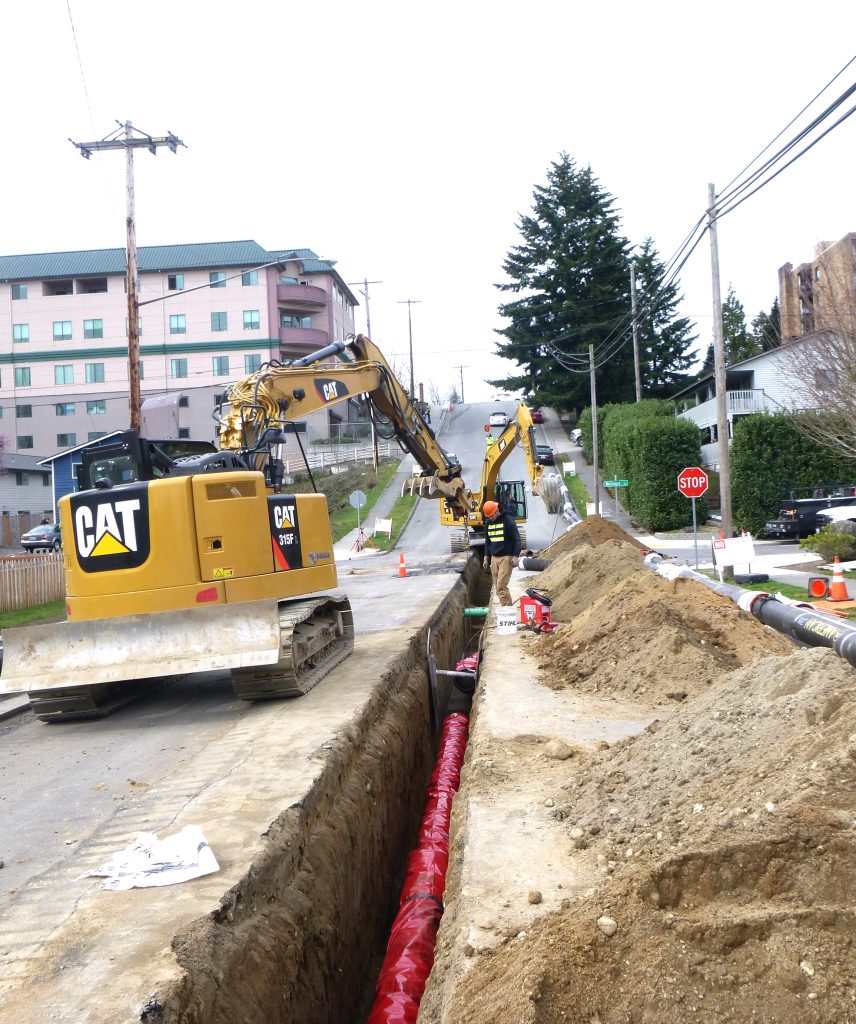 The city of Everett, Washington, completed two separate installation projects using 12-inch AMERICAN Ductile Iron Pipe with earthquake resistant pipe joints.