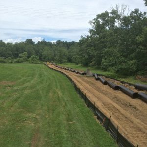 AMERICAN’s 36-inch and 48-inch zinc-coated ductile iron pipe with polywrap encasement was installed to carry water from the treatment plant to existing distribution lines.